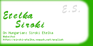 etelka siroki business card